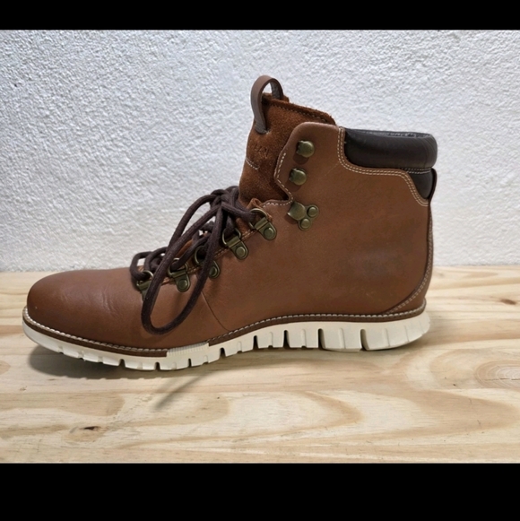 Cole Haan ZeroGrand Boots Casual Hiker Men”s 11 M British Tan C35555 - Picture 7 of 15
